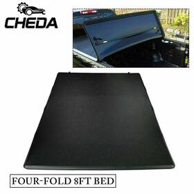 Gpl37794 Cheda 8ft Long Bed Lock Four-fold Soft Tonneau Cover Fit For 2014-17 Toyota Tundra Usa