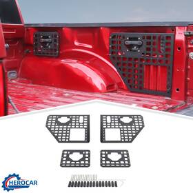 Cherocar25082028 Cherocar Car Truck Bed Rail System Cargo Management Molle Panel Plate For Ford F150 2015