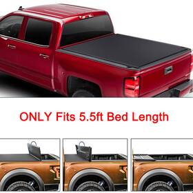 11244782 Choiceshare For 2015-2020 Ford F150 Truck Bed Cover 4-fold 5.5ft Length Soft Tonneau