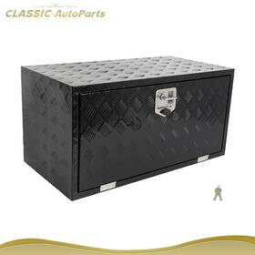 Cl18300ts180 Classic-autoparts Black For Truck Trailer Bed Storage Tool Box Case Shell 2x Chains 36 Inch X18