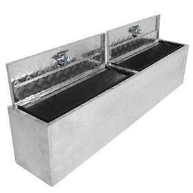 Cl18300ts186 Classic-autoparts Aluminum For Truck Trailer Garage Bed Storage Toolbox Case 4x Chains 72 Inch X13 X16