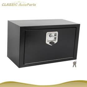 Cl18300ts190 Classic-autoparts Aluminum Storage Tool Box 24 Inch X12 X14 With 2x Chain 1x Lock For Truck Garage Home