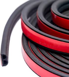 Cloudbuyer 749882694609 33ft Universal Self Adhesive Weather Seal Strip For Car 33 Feet Long Black
