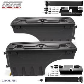 Box4515zbk Cnnell Sc100p Bed Storage Box Toolbox Rear Lh And Rh Fit For 07-18 Chevy Silverado Gmc Sierra