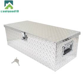 Cg810972ld Coolgood18 Universal Truck Bed Tool Box Trailer Storage Toolbox Black With Lock 30 Inch X13 X10