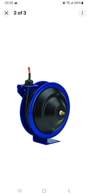 P-wc17-5001 Coxreels Spring Rewind Welding Cable Reel 1ga 50ft