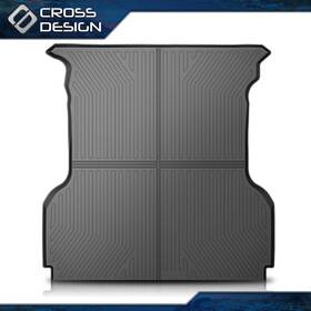Big040419 Crossdesign Fit For 04-14 Ford F150 5.5 Ft 66 Inch Black Tpe Truck Bed Floor Mat Cargo Liner
