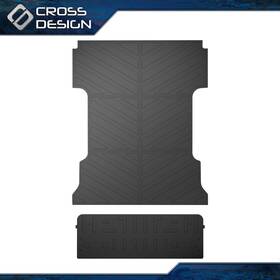 Big091801 Crossdesign 6.5ft Bed Mat Fit For 2021-25 Ford F-150 Tailgate Liner Tpe Truck