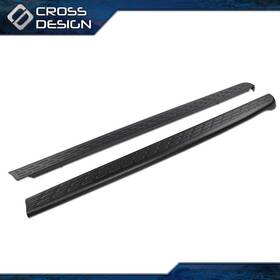Ht-02etm4505abk Crossdesign Black 6ft6 Inch Bed Rail Caps Cover Protector Molding Cap Fit For 2007-2013 Silverado