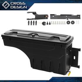 Ht-02isc1210lbk Crossdesign Truck Bed Storage Box Toolbox Fit Ford F-250 350 Super Duty 2017-2020 Left Lh Us