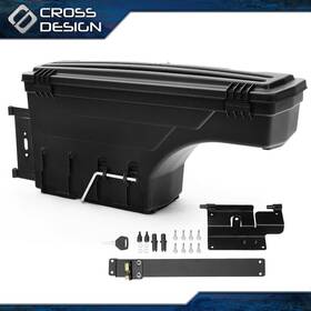 Ht-02isc4505rbk Crossdesign Right Truck Bed Storage Box Toolbox Fit For Chevy Colorado Gmc Canyon 2015-2020