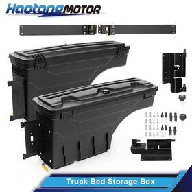 Ht-02isc4505zbk Crossdesign Lh&rh Side Truck Bed Storage Box Toolbox Fit For Chevy Colorado Gmc Canyon