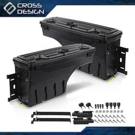 Ht-02isc4553zbk Crossdesign Fit For 99-07 Chevy Silverado And Gmc Sierra 1500 2500 3500 Truck Bed Storage Box
