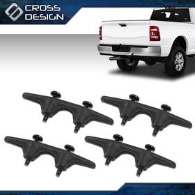 Ht-02sbc3702abk Crossdesign Fit For 19-22 02-08 Dodge Ram 2500 Set/4 Bed Tie Down Bracket Hooks With Bolts
