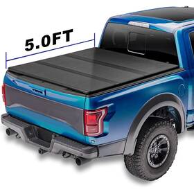 12391502 Csdex 5ft Tonneau Cover Hard Truck Bed Tri-fold For Ford Ranger Cab 2.3l 2019-2020