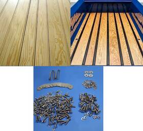 101138 Cstreetsupply Pine Bed Wood Kit Chevy 1967 - 1972 Chevrolet C10 Short Steel Strip Stepside