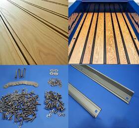 Oa7387ssdk Cstreetsupply Oak Bed Wood Kit Chevy 1973 - 1987 Chevrolet Gmc Short Stepside Steel Strips