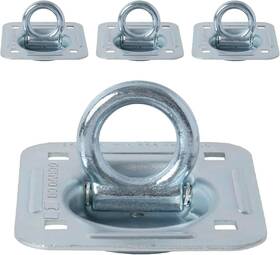 Pf23 Dc Cargo Mall 712411003074 4 Pack D-ring Tie-down Anchors Large Square Recessed Pan Fitting 4-pack