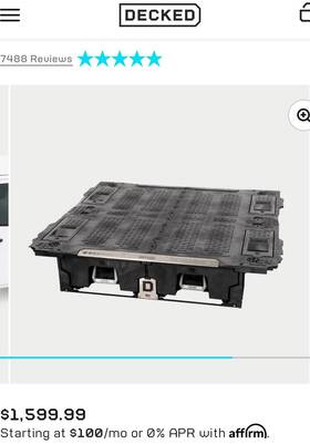 Decked 851945005540 Drawer For F250/f350 Sd 6ft 5 System Pickup Truck Bed