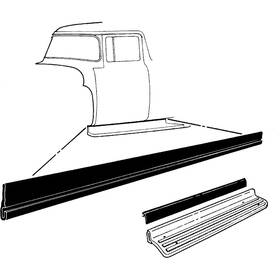 Tr16540a Dennis Carpenter 1953-55 Ford Pickup Truck Running Board To Body Seal Set