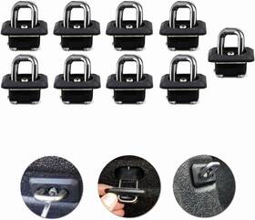 Dy400007-9 Dibanyou 9 Pack Retractable Tie Down Anchors Truck Bed Side 7.5 X 5.5 2.5 Black
