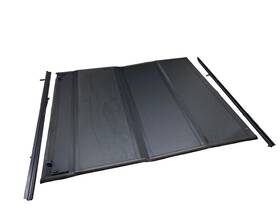 82215227ad Dodge Trucks 2020-2025 Ram 1500 Hard Folding Tonneau Cover And Rails With 5.7ft Bed Oem