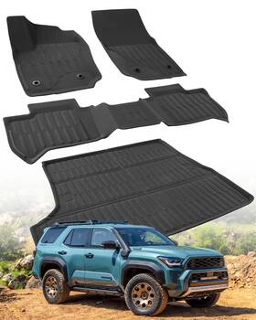 Drfl266 Drcarnow Car Floor Mats For Toyota 4 Runner 2025 2026 All Black 4runner