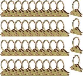 Ea98004-40 Eapele 40pcs Steel E-track O Ring Tie-down 40 Pcs Gold