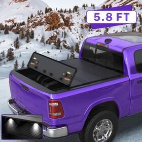 M04220402b8 Earthauto 5.8ft 4fold Hard Tonneau Cover For 2007-13 Chevy Silverado/gmc Sierra 1500 New