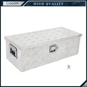 E17630cp752s Eccpp 30ftft 14ftft 10 Inch Aluminum Pickup/rv/truck Bed Tool Box Trailer Storage Lock Silver