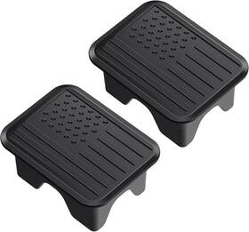 Ram-01 Egovo Bed Rail Stake Pocket Covers For Dodge Ram 1500 Rear Truck Tonneau All Black