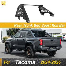 Rbar-1210-steel Eos For Toyota Tacoma 24-26 Carbon Steel Rear Trunk Bed Roll Bar Headache Chase Rack