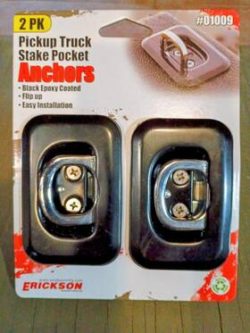 Erickson 064383010094 Chrome Plated Flip-up Stake Pocket Anchor 01009 Pickup Truck Anchors