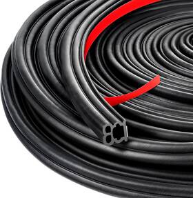 8xsur9dn Euphhonycs 631135 1 52.5ft Car Door Rubber Seal Strip Automotive Weather Stripping For 16m Black