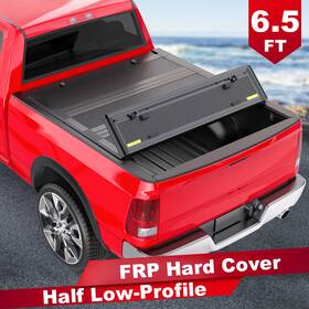 101m042364-e Everestco 6.5ft Truck Bed Hard Tonneau Cover For Dodge Ram 1500 2019-2024 Half Low-profile