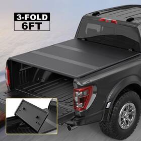 101m42246we Everestco Hard Truck Tonneau Cover For 04-12 Chevy Colorado Gmc Canyon 6ft Bed Tri-fold