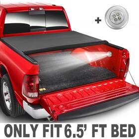 101m44201e Everestco 6.5ft Bed Truck Tonneau Cover For 09-25 Ford F150 Lariat Soft Roll-up Waterproof