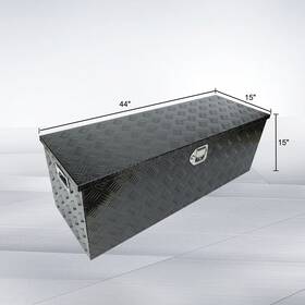 Er55434 Exciting-racing 44 Inch X15 Aluminum Heavy Duty Pickup Truck Bed Storage Tool Box With Lock And Key