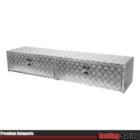 Er67531 Exciting-racing 72 Inch X15 X13 Pickup Truck Bed Tool Box With Drawers Underbody Storage Lock Silver