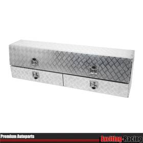 Er67572 Exciting-racing 72 Inch X21 X13.5 Truck Pickup Trailer Bed Storage Tool Box With Drawers Lock Key Sl