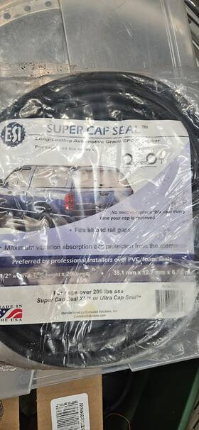 Scs20r Extruded Solutions Super Cap Seal 20ft Epdm Rubber For Truck Camper Shell Up To 200 Lbs