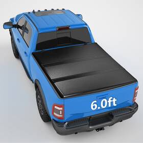Ez-cover Ez-ht39 6ft Hard Tri-fold Tonneau For 94-04 Chevy S10 Truck Bed Fleetside