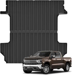 Cwd-bm0002 Falafa Truck Bed Mat 2019-2024 Silverado/gmc Sierra Black