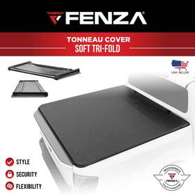 Fra12-sr01 Fenza Soft Tri-fold Tonneau Cover Fit 12-21 For Ford Ranger Double Cab Export Model