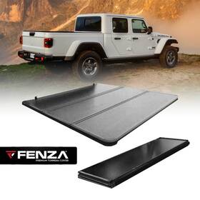 Jgl-tc20 Fenza Hard Tri-fold Tonneau Cover Compatible With Jeep Gladiator 18 Double Cab