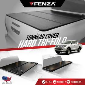 Mtl03-ht01 Fenza Hard Tri-fold Tonneau Cover Compatible With Mitsubishi L-200 03-15 Double Cab