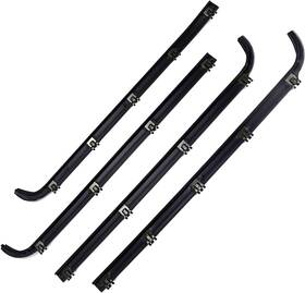Fx-mft-0008 Fexon Front Inner And Outer Car Window Sweep Felt Trim Seal Weatherstrip Kit Black