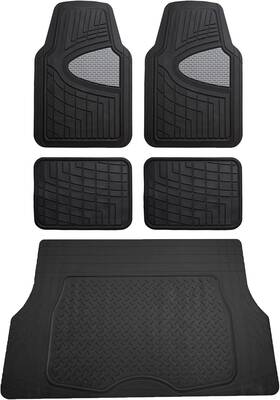 F11311gray-f16401black-amz Fh Group Premium Liners Tall Channel Trimmable All Weather Rubber Full Gray