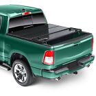 Fit For 07-14 Silverado Sierra 6.5ft 78in Bed Black 4 Fold Hard Tonneau Cover