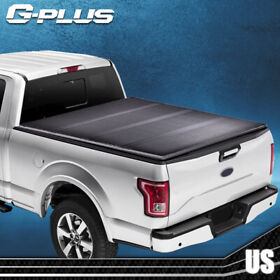 Gpl06071 Fit For 2009-2014 Ford F-150 8ft Long Bed Hard Four-fold Tonneau Cover Black